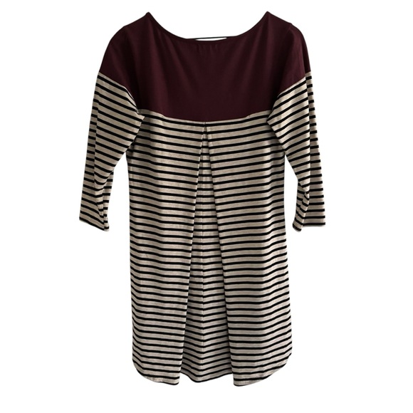 Umgee Striped Colorblock Tunic Dress Women’s Small 3/4 Sleeve Casual Stretch - Picture 8 of 15